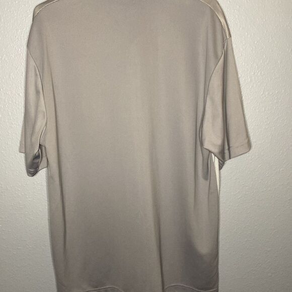 Jack Nicklaus Gray and White Striped Collared Polo Golf Shirt Size Large - Picture 8 of 9